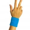 Hurly-Burly Blue 80's Wrist Sweatband 80's - 90's Workout & Hiphop