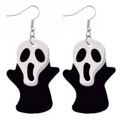 8Seasons Findings Leather Scream Earrings Jewellery