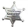 Hurly-Burly Sheriff Badge Small Sliver Adults