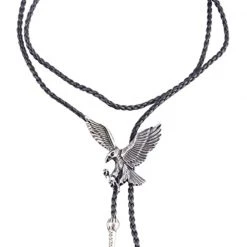 Tie&Tops Neck Ties Silver Flying Eagle Bolo Tie