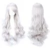 Annecart Anime & Video Games Silver Long Curly Cosplay Wig 1 Annecart Anime & Video Games Silver Long Curly Cosplay Wig