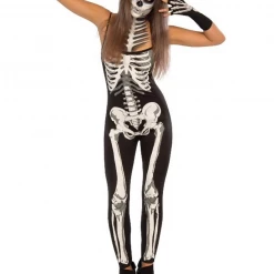 Hurly-Burly Halloween Skeleton Body Suit Costume