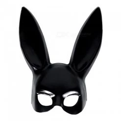 Leg Avenue Easter Black Bondage Rabbit Half Mask