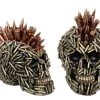 Hurly-Burly Resin Bullet Head Skull