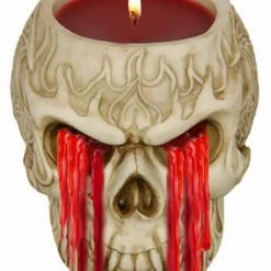 Dormar Weeping Tears Of Blood Skull Candle Novelty Gifts