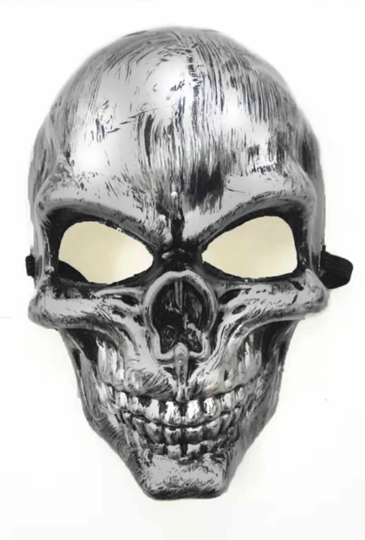 Annecart Brushed Silver Skeleton Face Skull Mask Masks & Eyemasks 3 Annecart Brushed Silver Skeleton Face Skull Mask Masks & Eyemasks