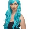 Smiffys Aqua Desire Long Wig