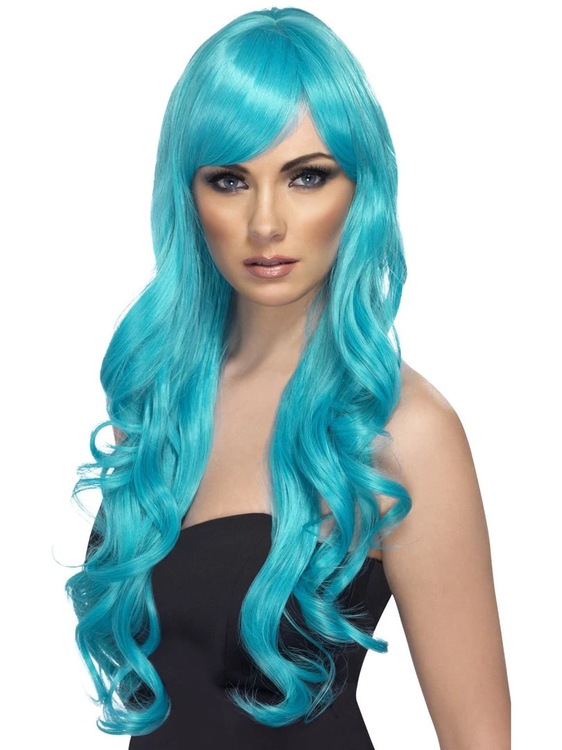 Smiffys Aqua Desire Long Wig 3 Smiffys Aqua Desire Long Wig