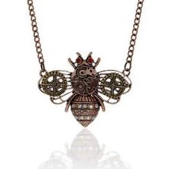 8Seasons Findings Bronze Steampunk Bee Necklace (G) Jewellery