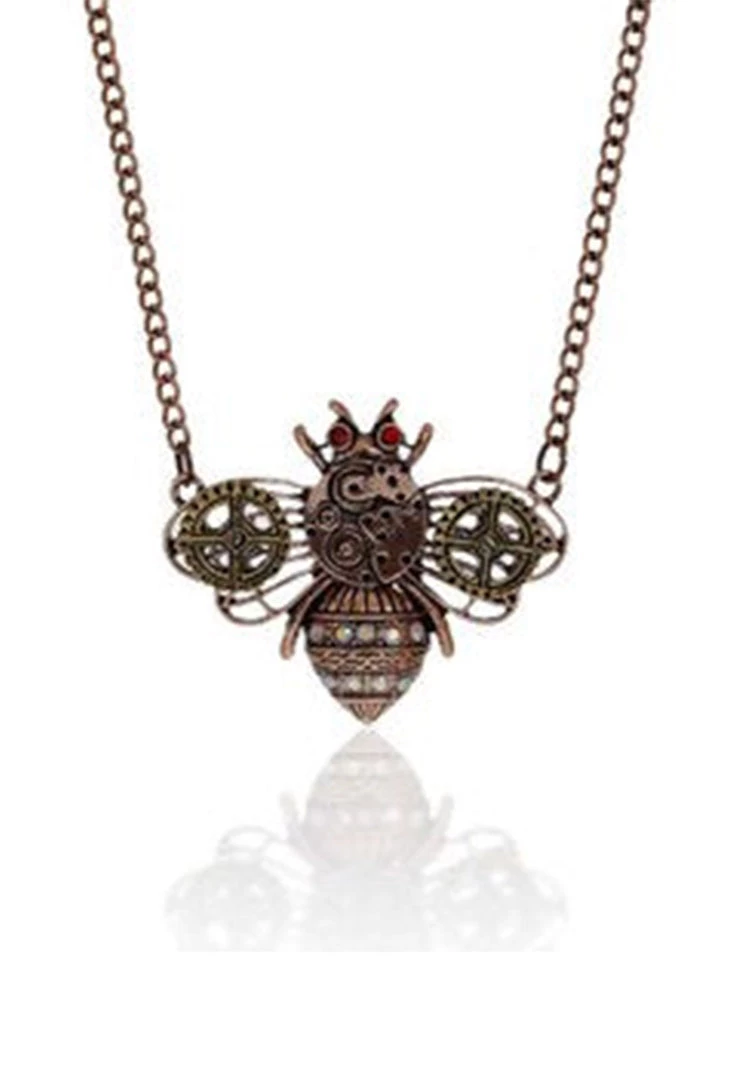 8Seasons Findings Bronze Steampunk Bee Necklace (G) Jewellery 3 8Seasons Findings Bronze Steampunk Bee Necklace (G) Jewellery