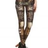 AnneCart Cogs And Clocks Steampunk Leggings