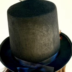 Craft Steampunk Black Feathers & Bullets Hat (TT)