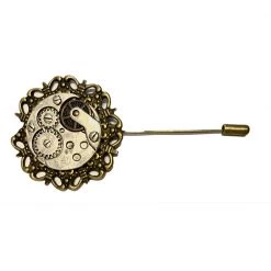 8Seasons Findings Steampunk Cogs Hat Pin