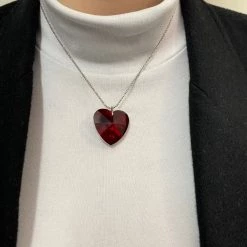 Hurly-Burly (j) Jewellery Red Gem Heart Necklace