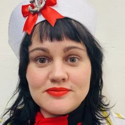 Hurly-Burly Red Bow And Anchor Sailor Hat Uniforms