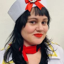 Hurly-Burly Red Bow And Anchor Sailor Hat Uniforms
