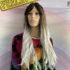Bell's Wigs Deluxe Loose Wave Ombre Brown To Grey Wig