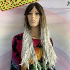Bell's Wigs Deluxe Loose Wave Ombre Brown To Grey Wig