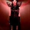 Leg Avenue Halloween Black Fallen Angel Glitter Wings And Headband
