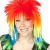 TomFoolery Rainbow Mullet Wig Pride