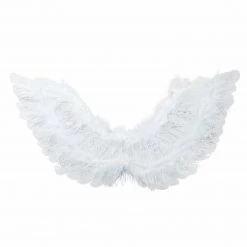 TomFoolery Christmas Costumes Small 50cm X 40cm White Angel Wings