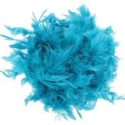 AnneCart 1920's Gatsby Accessories Turquoise Feather Boa