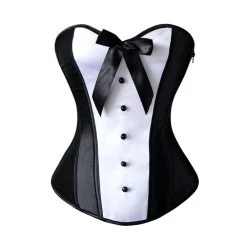 Malltop Tuxedo Style Corset Corsets