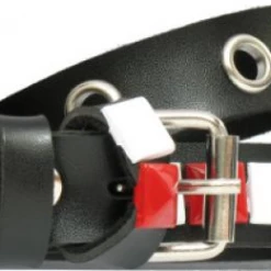 Hurly-Burly Belts & Harnesses Red And White Prism Stud Belt