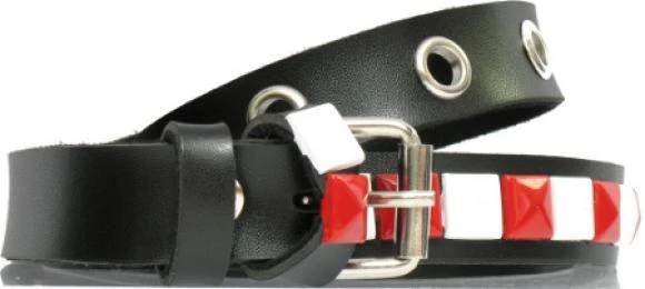 Hurly-Burly Belts & Harnesses Red And White Prism Stud Belt 3 Hurly-Burly Belts & Harnesses Red And White Prism Stud Belt