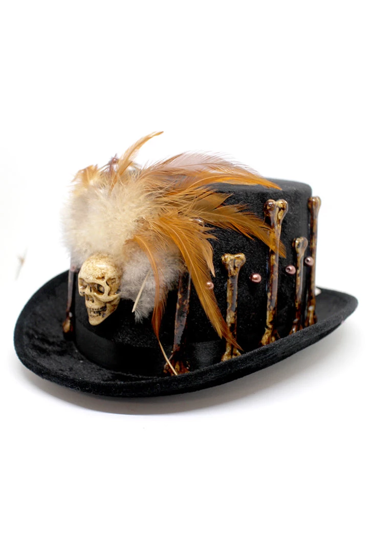 Hurly-Burly Halloween Voodoo Skull Top Hat 3 Hurly-Burly Halloween Voodoo Skull Top Hat