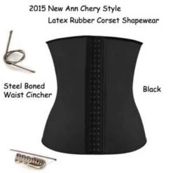 InStyles Black Latex Waist Trainer