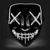 AnneCart White The Purge Cross Eye Light Up Mask