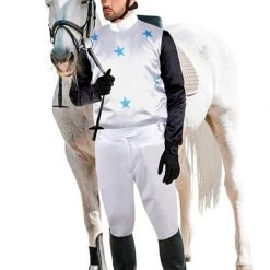 Interalia Uniforms White Jockey Costume