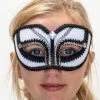 Interalia White Black And Silver Masquerade Mask Costume Accessories