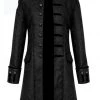 Pakistan Black Jacquard And Velvet Steampunk Jacket 1 Pakistan Black Jacquard And Velvet Steampunk Jacket