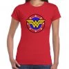 Hurly-Burly (t) Retro Wonder Woman T-Shirt Women's