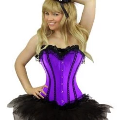 Hurly-Burly Purple Burlesque Corset