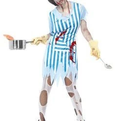 Smiffys Zombie Dinner Lady Halloween